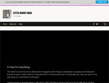 Tablet Screenshot of littlehoneyman.com